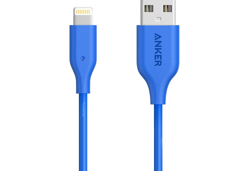 Anker Powerline Lightning Cable 3ft blue