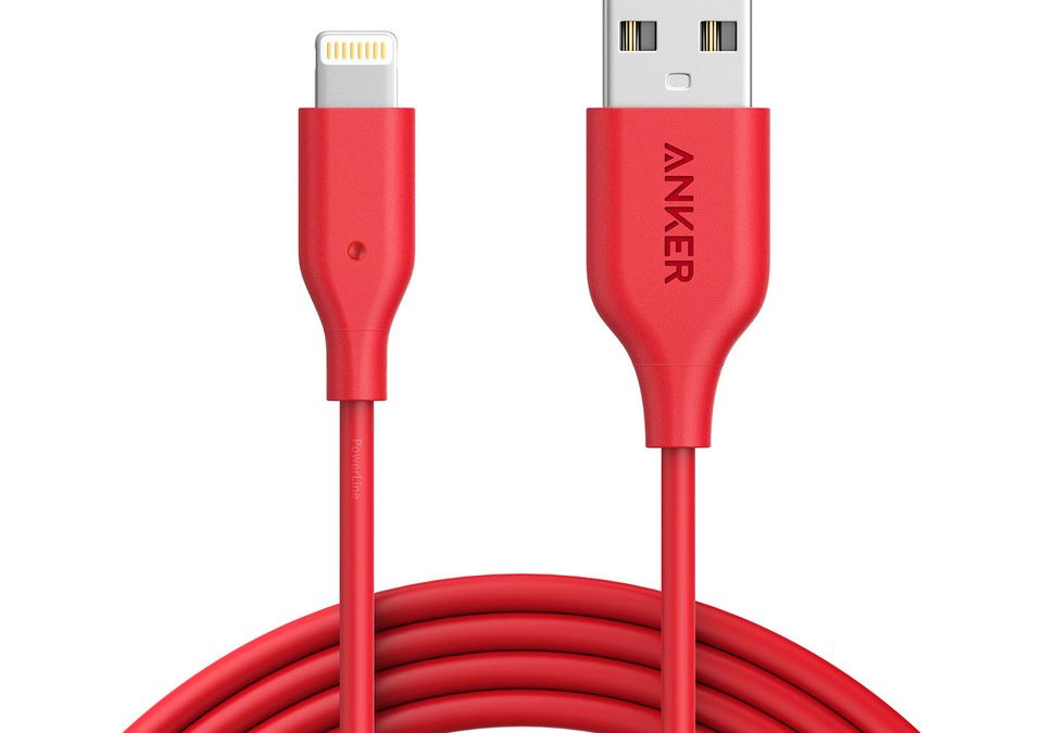 Anker Powerline Lightning Cable 6ft red